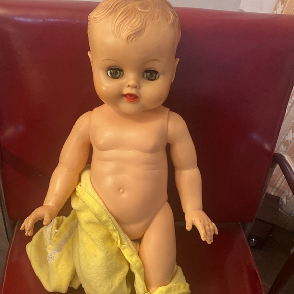 Vintage APEX Drink & Wet Baby Doll Hard Plastic 19" - Picture 3 of 4